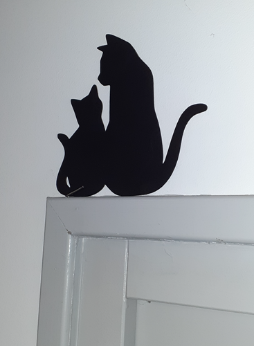 Décoration de porte - Chat